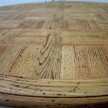 20th Century French Provincial Parquetry Dining Table