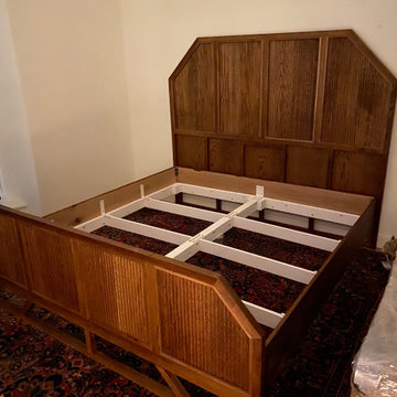 Solid Oak Bed Frame and Headboard