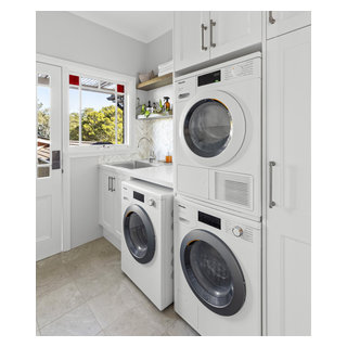 Modern Traditional Kitchen, Laundry and Bar - Transitional - Laundry ...