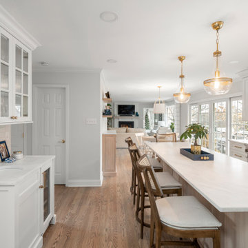 White oak and White Custom Kitchen