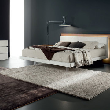 Italian Platform Bed Libriamo Brown by Rossetto - $2,375.00