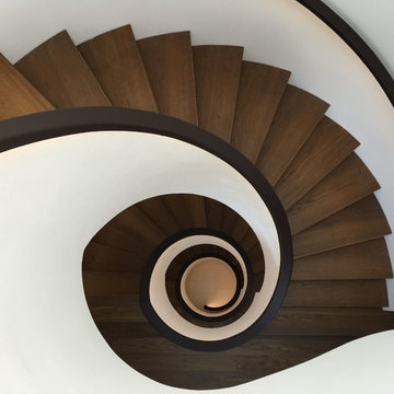 Spiral Leather Handrail in Brighton