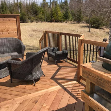 Brown Pressure Treated Deck - Windsor Junction