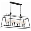 Libby Langdon for Crystorama Sylvan 8-Light Black Forged Chandelier