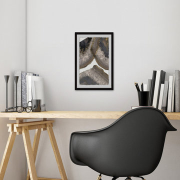 "Neutral Agates II" Framed Painting Print