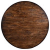 Coffee Table Glenbrook Round Old World Distressed Solid Wood Rustic