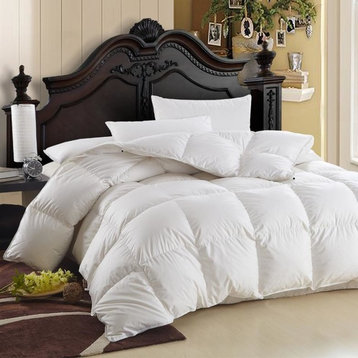 Luxurious Siberian Goose Down Comforter 600 Thread Count 750FP, Twin XL