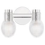Mitzi by Hudson Valley Lighting - Jenna 2-Light Bath Bracket, Polished Nickel, Clear Glass - Features: