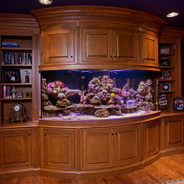 Kitchen, Bath and Fishtank Renovation to Repro Farmhouse