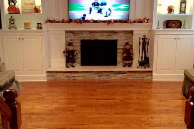 Transitional family room photo in New York