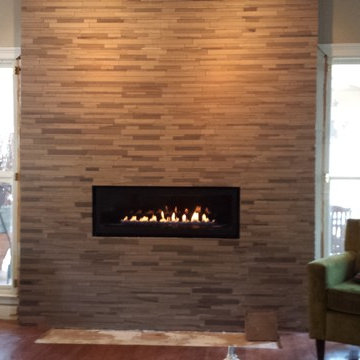 Fireplace makeover in Dunwoody