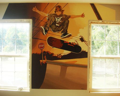 Skateboarding Mural Ideas, Pictures, Remodel and Decor