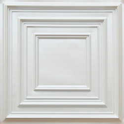 222 White Pearl Faux Tin Ceiling Tile 24x24 - Ceiling Tile