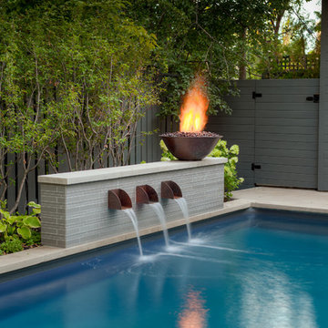 Custom Cabana, Feature Wall and Vinyl Pool Project - North York