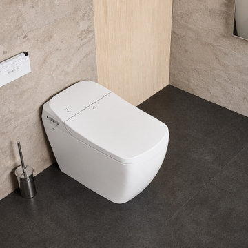 bbbidet 828 Japanese Square Smart Bidet Toilet with Auto Open Lid & Enema Wash