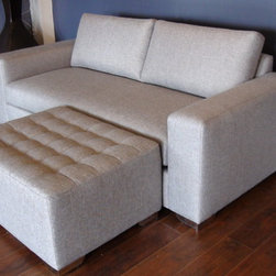 Love Seat w/ Ottoman - Sofas