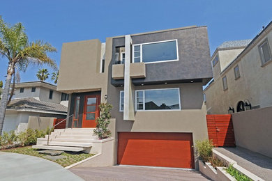 Contemporary exterior home idea in San Diego
