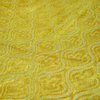 Chartreuse, Base Beige Velvet Fabric By The Yard, 1 Yard For Curtain, Dress