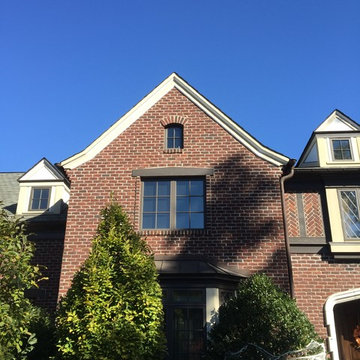 Englewood NJ Tudor replacement project- Boral trim and Hardie stucco board.