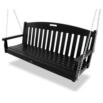 Trex Outdoor Furniture Yacht Club Swing, Charcoal Black
