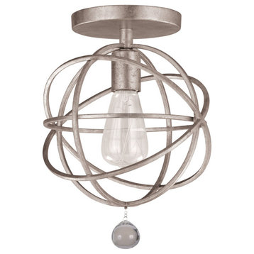 Crystorama Solaris 1 Light Ceiling Mount 9220-OS_CEILING - Olde Silver