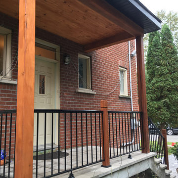 Roof on top of existing porch!
