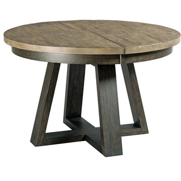 Kincaid Furniture Plank Road Button Dining Table, Charcoal