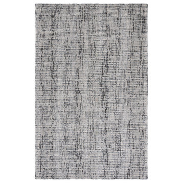 Safavieh Abstract Collection ABT468H Rug, Dark Grey/Ivory, 5'x8'
