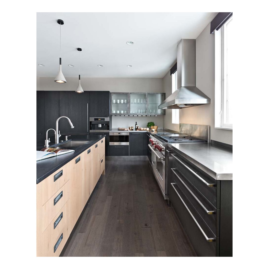 Modern Industrial Kitchen and Bath