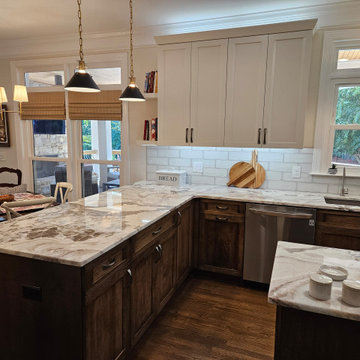 Transitional Kitchen Remodel Done With New Two-Tone Colored Cabinets