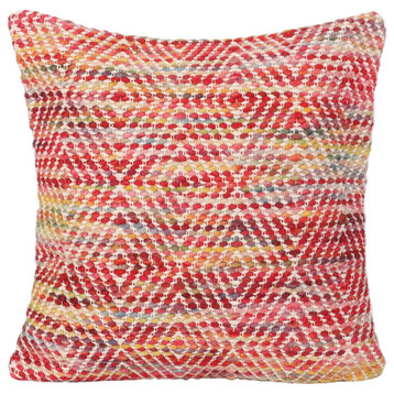 Frederica Boho Cotton and Wool Throw Pillow