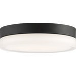 Nuvo Lighting - Nuvo Lighting 62/469 Pi - 11 Inch 25W 1 LED Flush Mount - Pi; 11 in.; Flush Mount LED Fixture; Brushed NickePi 11 Inch 25W 1 LED Black Etched Glass *UL Approved: YES Energy Star Qualified: n/a ADA Certified: n/a  *Number of Lights: Lamp: 1-*Wattage:25w LED Module bulb(s) *Bulb Included:Yes *Bulb Type:LED Module *Finish Type:Black