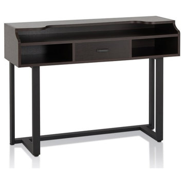 Furniture of America Kernet Contemporary Wood 1-Drawer Writing Desk in Espresso