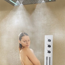 Platinum Shower Set with 5 Functions Thermostatic Mixer - Showerheads And Body Sprays