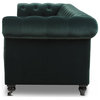 Jennifer Taylor Home Winston Tufted Chesterfield Sofa Forest Green