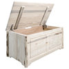 Montana Woodworks Small Transitional Solid Wood Blanket Chest in Natural