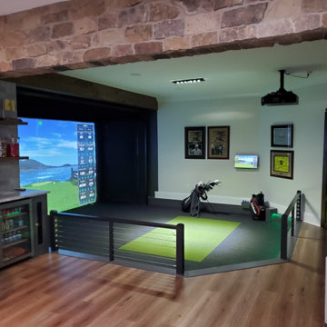 Basement Renovation - Simulator Room The Manor