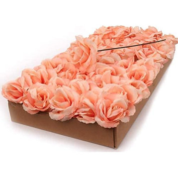 Exquisite Silk Rose Picks - Set of 50 - Romantic 8" Stems, Blush Pink