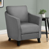 Monarch Contemporary Grey Leather-Look Fabric Chair I 8184