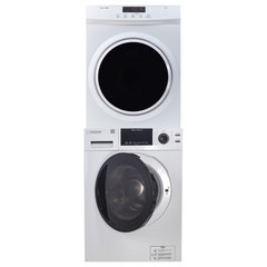 Costway Full-Automatic Washing Machine 1.5 Cu.Ft 11 lbs Washer & Dryer White