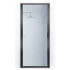 Paragon Framed Continuous Hinge Shower Door, Obscure, Matte Black, 24"x66"