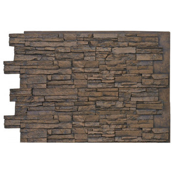 Faux Stone Wall Panel - ALPINE, Russet, 36"x48" Wall Panel