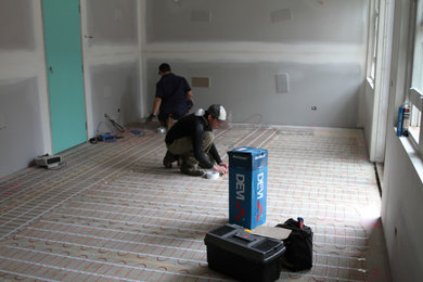 Malvern renovation DEVI floor heating