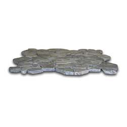 CNK Tile - Grey stone mosaic tile: natural pebbles for fine craftsmanship and versatile use - Mosaic Tile