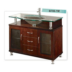 Mahogany bathroom vanities and sink. Cologne collection 40" - Bathroom Vanities And Sink Consoles