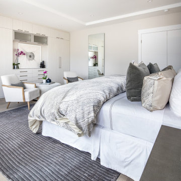 Elegant Space-Saving External Wardrobe with Media Alcove