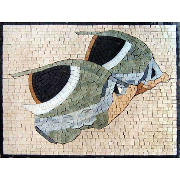 Two Fish Mosaic, 12"x16"