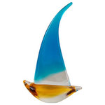 Dale Tiffany - Dale Tiffany AS20327 Kona Sailboat, ulpture-10.25 In and 6.75 In - Come sail away with our delightful Kona Sailboat HKona Sailboat Sculpt Handcrafted Art Glas *UL Approved: YES Energy Star Qualified: n/a ADA Certified: n/a  *Number of Lights:   *Bulb Included:No *Bulb Type:No *Finish Type:Handcrafted Art Glass