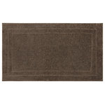 Mohawk Home - Mohawk Home Diplomat Knitted Bath Rug, Walnut, 1' 5" x 2' - Refresh the bath spaces around your home with this essential bath collection featuring a stylish classic bordered design. Fit for a spa, these plush bath rugs offer everyday durability, sumptuous softness, and exquisite style in a variety of versatile sizes and colors to bring any bath space to life. Designed to hold up under heavy wear and tear, these resilient bath rugs offer advanced soil, stain, fade, and skid protection - the perfect choice for high-traffic areas.