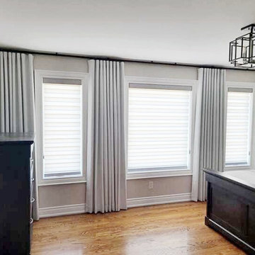 Blinds and Drapes Side Panel Combinations